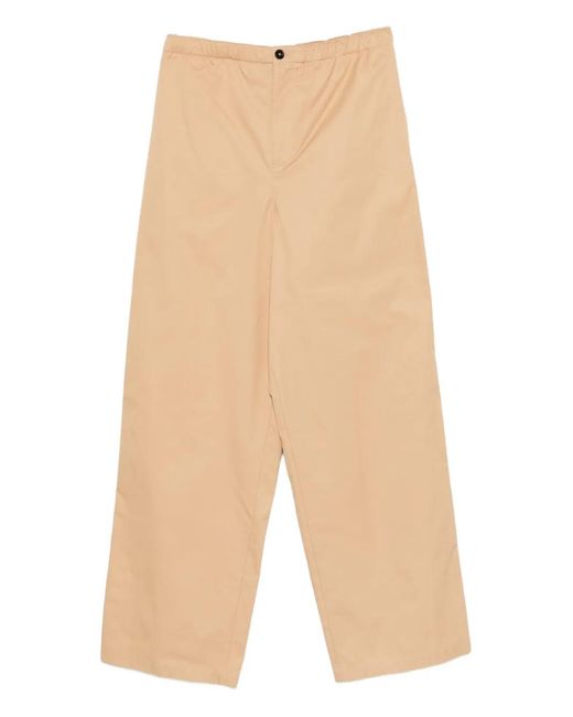 Jil Sander Natural Elasticated-Waistband Trousers for men