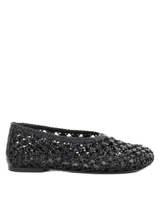 Elena Iachi Black Leather Sandals