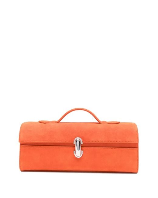 SAVETTE Orange Slim Symmetry Tote Bag