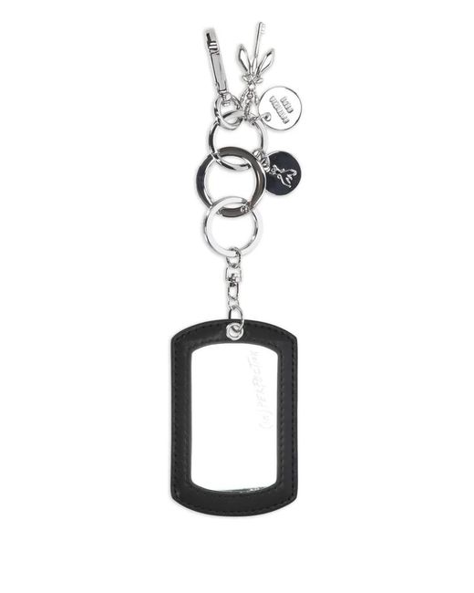 Patrizia Pepe White Charm-Pendant Keyring