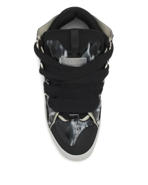 Lanvin Black Curb Sneakers