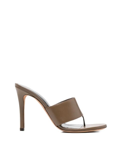 Jude White Snug Thong-Strap Sandals