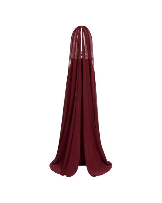 Elie Saab Red Verziertes Kleid