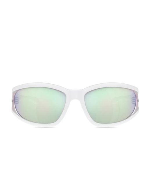 Occhiali Da Sole Con Placca Logo di DIESEL in Green