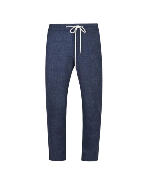 Tombolini Blue Zero Gravity Drawstring-Waist Trousers for men