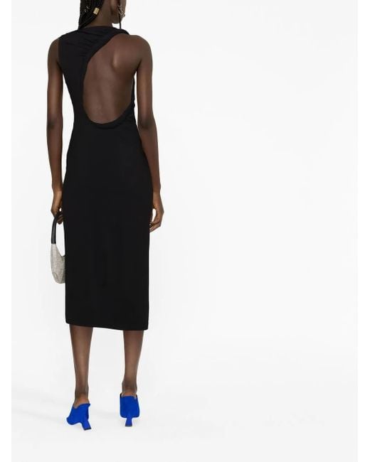 Robe À Découpe Versace en coloris Black