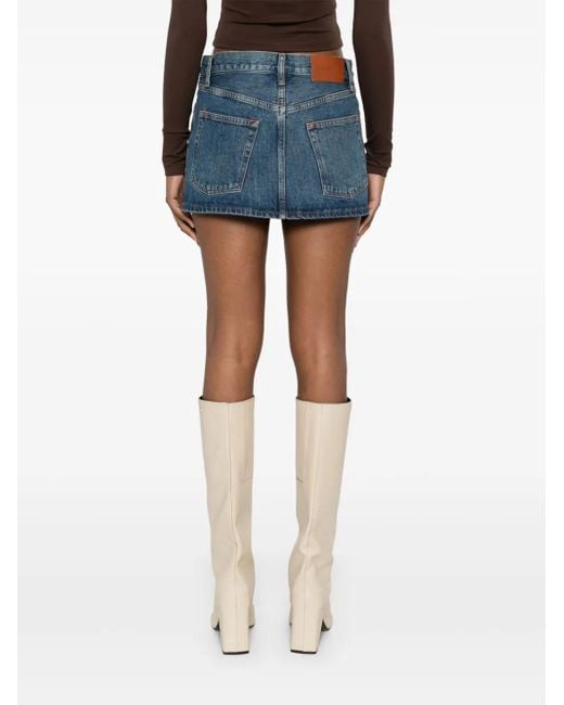 Wardrobe NYC Blue Micro Mini Skirt
