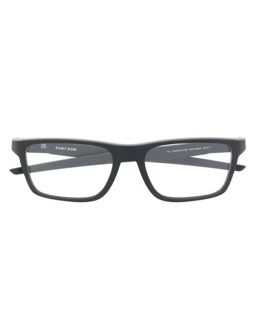 Oakley Brown Port Bow Rectangle-Frame Glasses for men