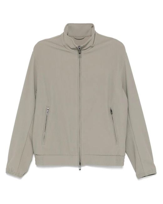 Emporio Armani Geribbeld Jack in het Gray voor heren