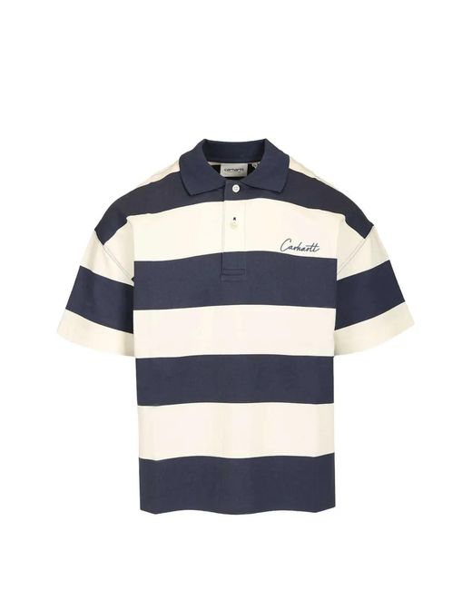 Carhartt Blue S/S Delray Polo for men