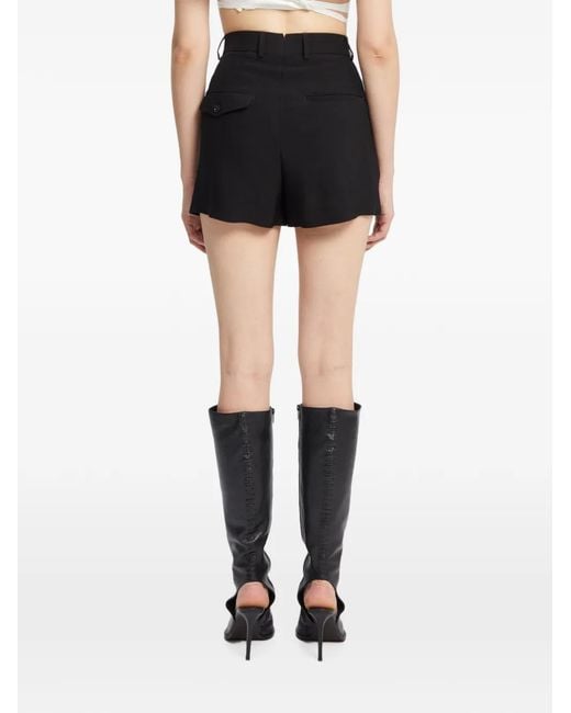 Ann Demeulemeester Black Stine High-Waisted Tailored Shorts