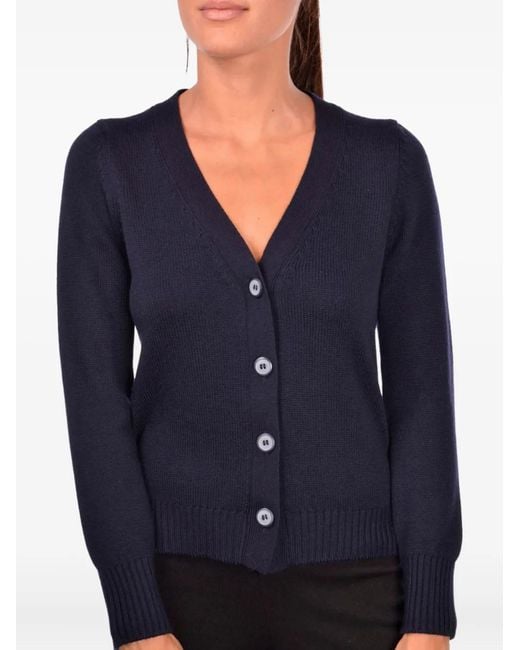 Gran Sasso Blue V-Neck Cardigan