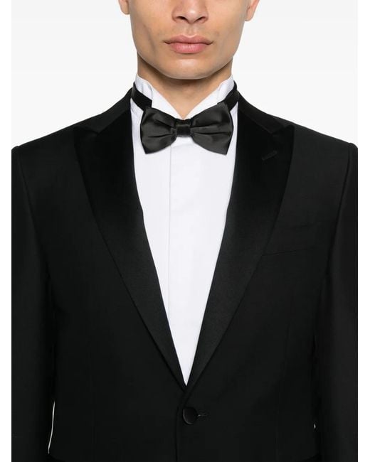 Canali Black Wool Suit for men