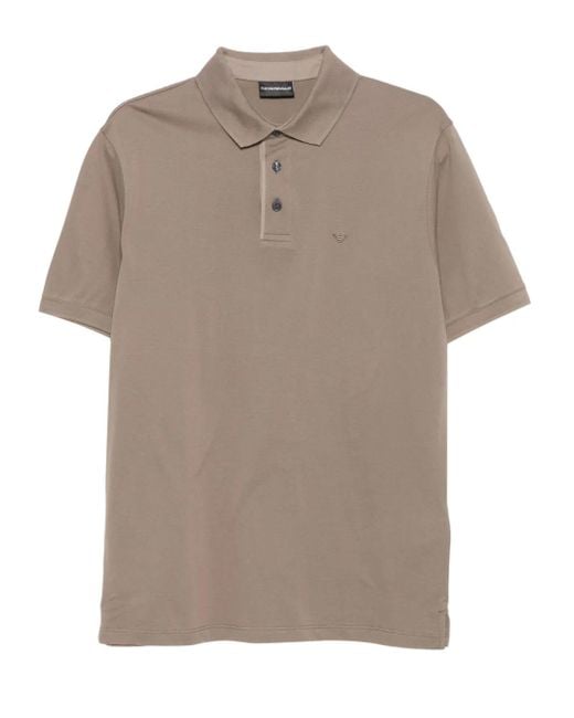 メンズ Emporio Armani ロゴ ポロシャツ Gray