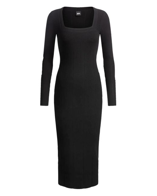 Boss Black Knitted Dress