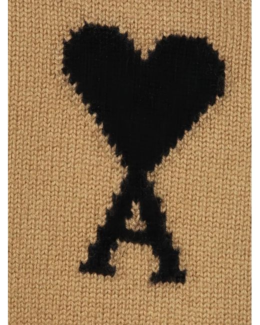 AMI Trui Met Ami De Coeur-Monogram in het Natural voor heren