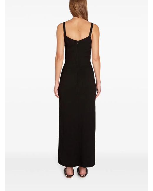 Giambattista Valli カットアウト ロングドレス Black