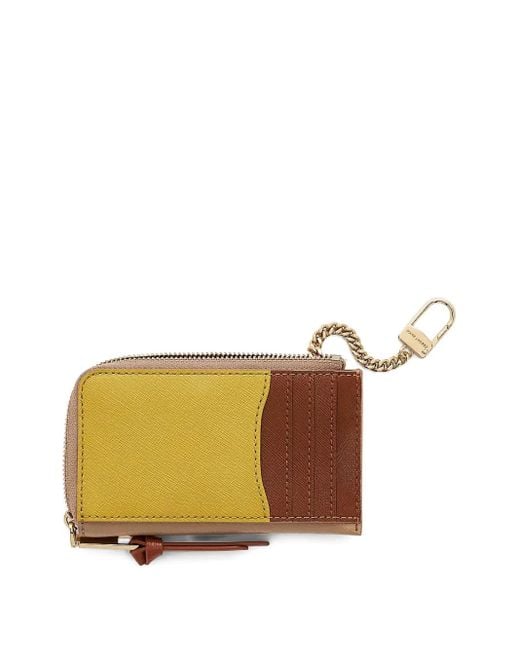 Marc Jacobs Yellow Top Zip Panel Wallet