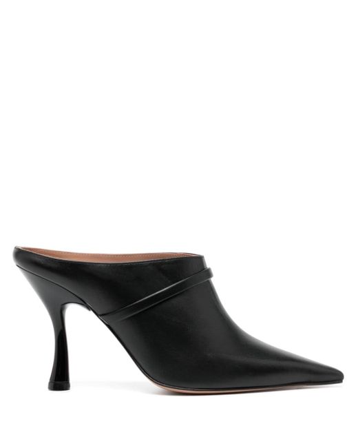 Malone Souliers Black Shai 90mm Leather Mules