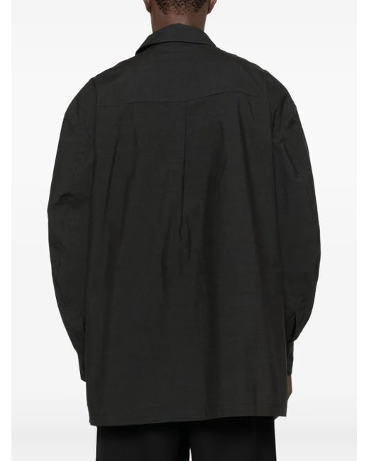 JOE CHIA Black Hawat Layered Shirt for men