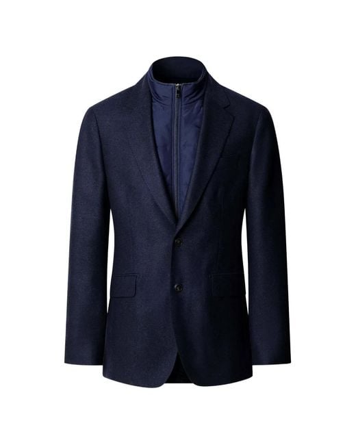 Hackett Blue Single-Breasted Blazer for men