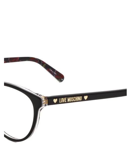 Moschino White Lunettes De Vue À Monture Papillon