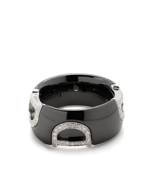 Damiani D.icon ダイヤモンド リング 18kホワイトゴールド Black