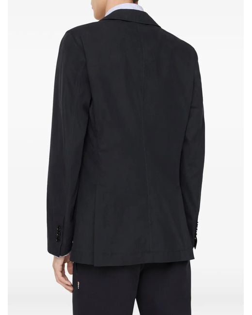 Burberry Blue Technical Cotton Tailored Jacket for men