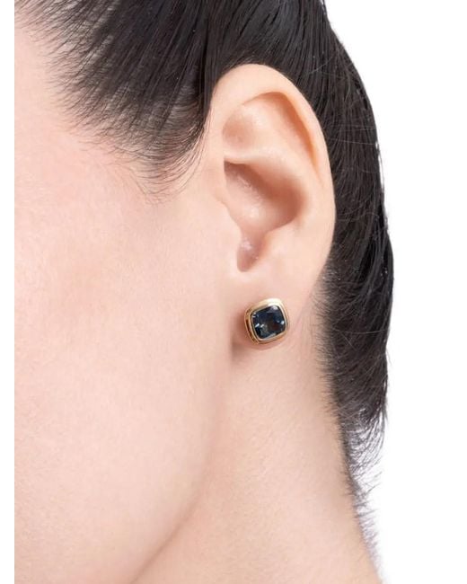 Goshwara Blue Manhattan Topaz Stud Earrings