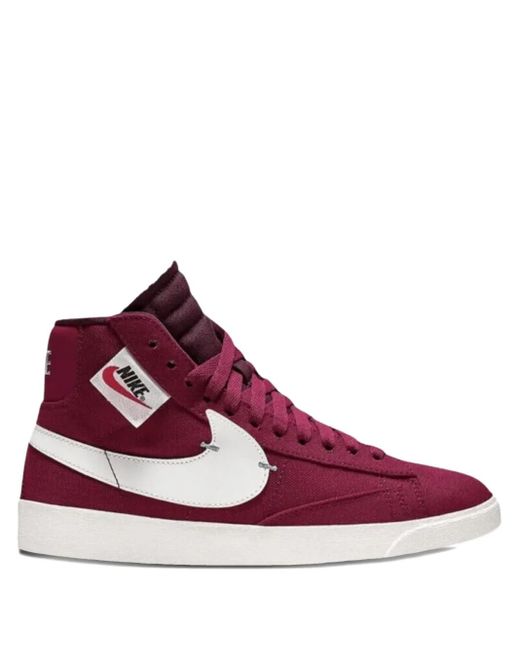 Nike Purple High-Top-Sneakers mit Reißverschlussdetail