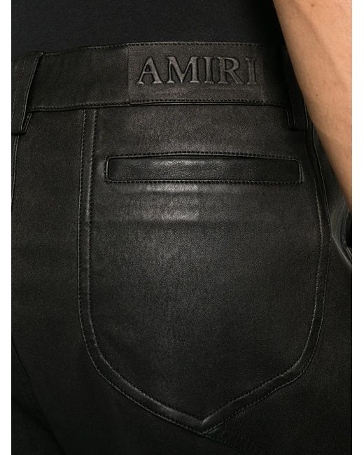 Amiri Black Panelled-Design Trousers for men