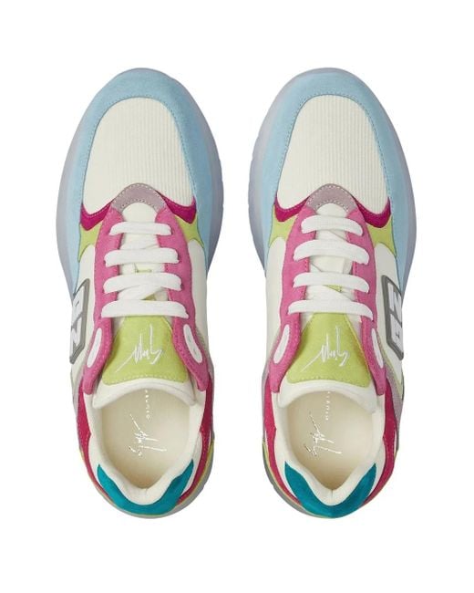 メンズ Giuseppe Zanotti パネル ローカット スニーカー Multicolor