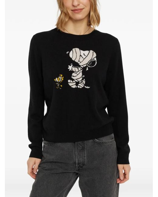 Chinti & Parker Black Snoopy Mummy Sweater