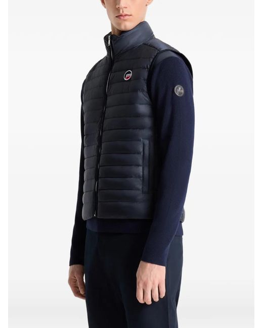 Fusalp Blue Skaran Zip Padded Gilet for men