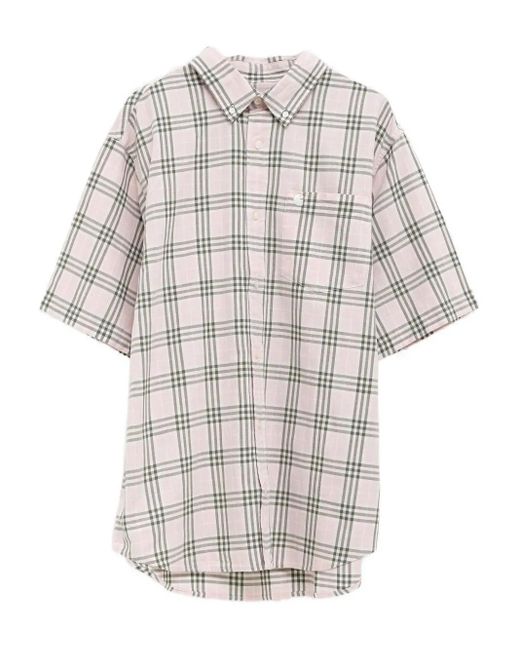 メンズ Carhartt Niven Check-patterned Short-sleeve Shirt White