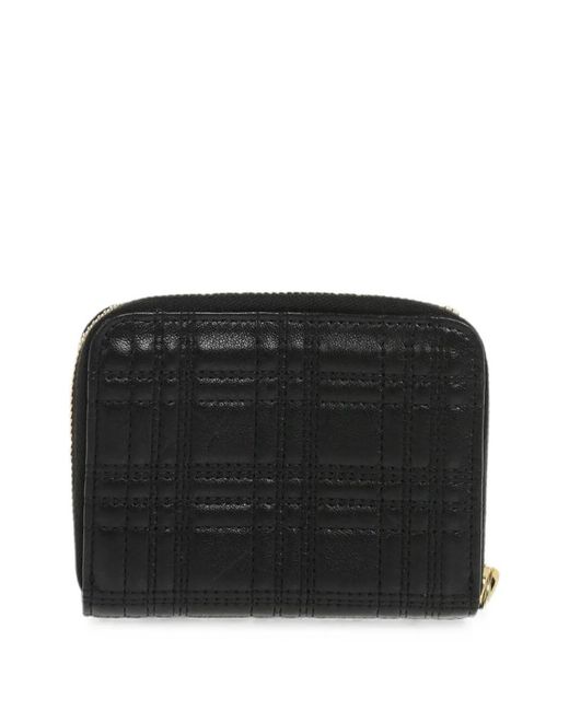 DSquared² Black Portefeuille En Cuir À Design Matelassé