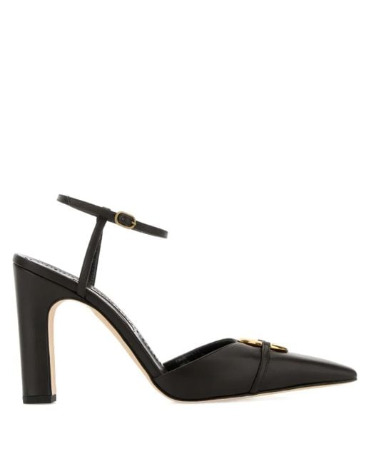 Manolo Blahnik Black 105Mm Querelle Pumps