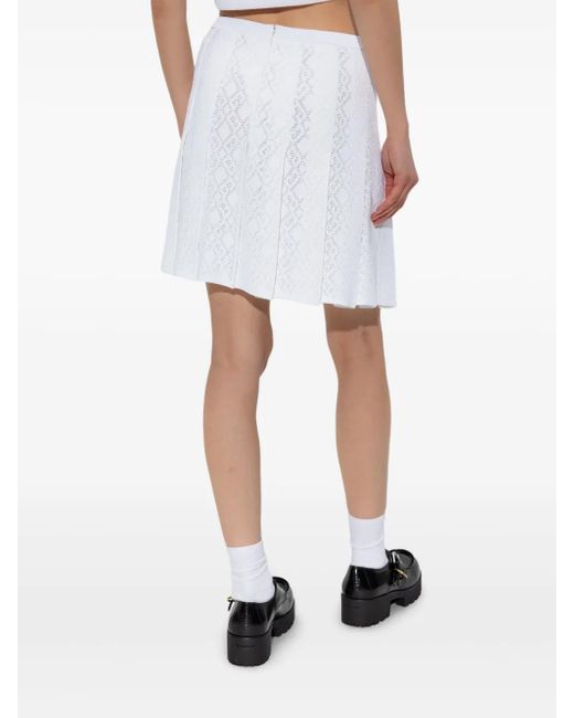 Givenchy White Pleated Skirt