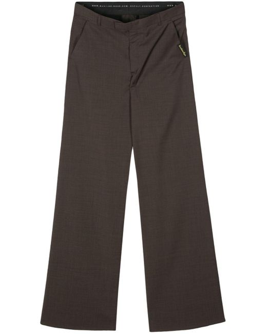 Martine Rose Gray Houndstooth Wide-leg Trousers for men