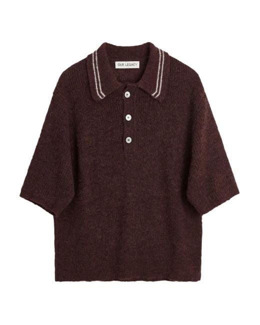 Our Legacy Traditional Polo Shirt in Purple for Men | Lyst