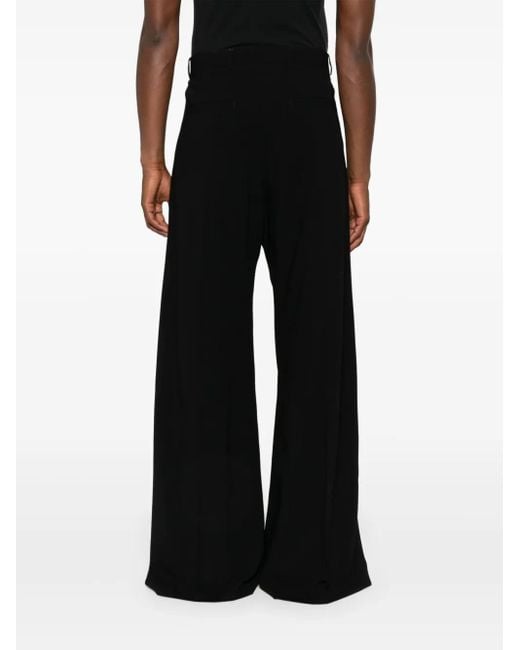 Rick Owens Black Eyelet-Detailing Pants for men
