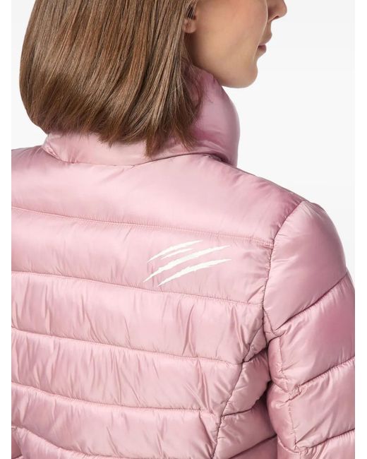 Philipp Plein Pink Quilted Puffer Jacket