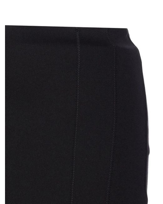 Patrizia Pepe Black Logo-Embellished Mini Skirt