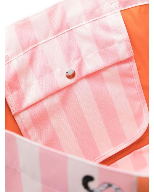Acne Pink Striped Tote Bag