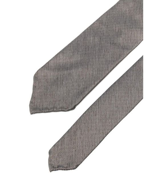 Dell'Oglio White Martin Patterned Tie for men