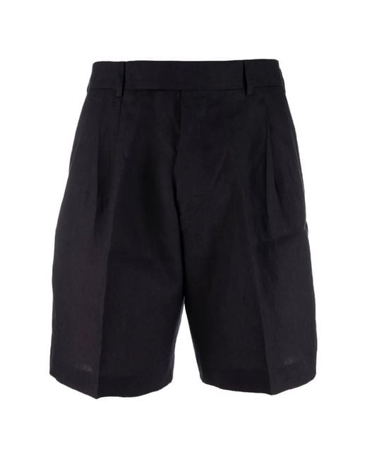 Paul Smith Blue Pleated Shorts for men