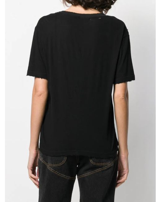 Unravel Project Black Basic Plain T-Shirt