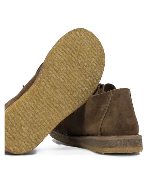 Astorflex Brown Beenflex Suede Lace-Up Boots for men