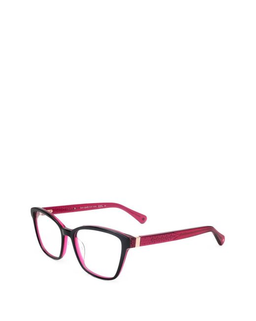 Kate Spade White Belen Rectangle-Frame Glasses
