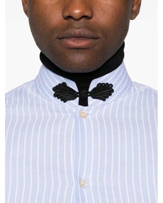 Valentino Garavani White Striped Shirt for men